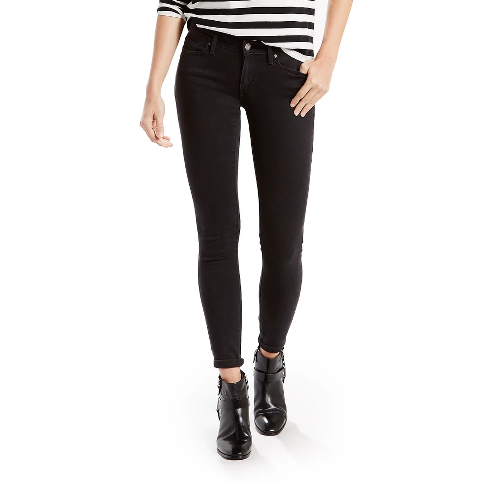 Levi's black 711 skinny jeans